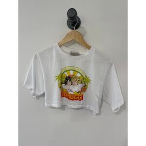 Fiorucci Crop Short Sleeve Tee Size M